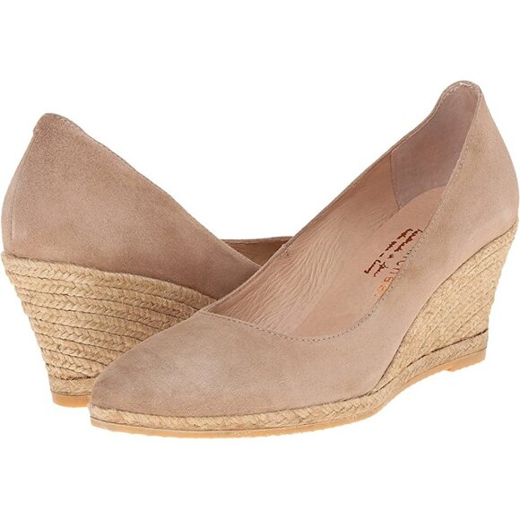Eric Michael Teva Espadrille Wedge Camel NWOB New 42 - Picture 4 of 4